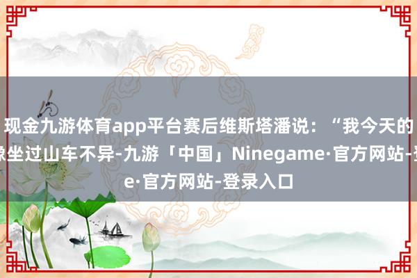 现金九游体育app平台赛后维斯塔潘说：“我今天的情态就像坐过山车不异-九游「中国」Ninegame·官方网站-登录入口